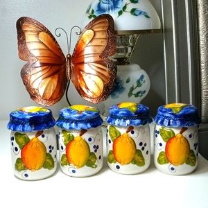 Ceramic Kitchen  Jar Fruit Decor Canisters